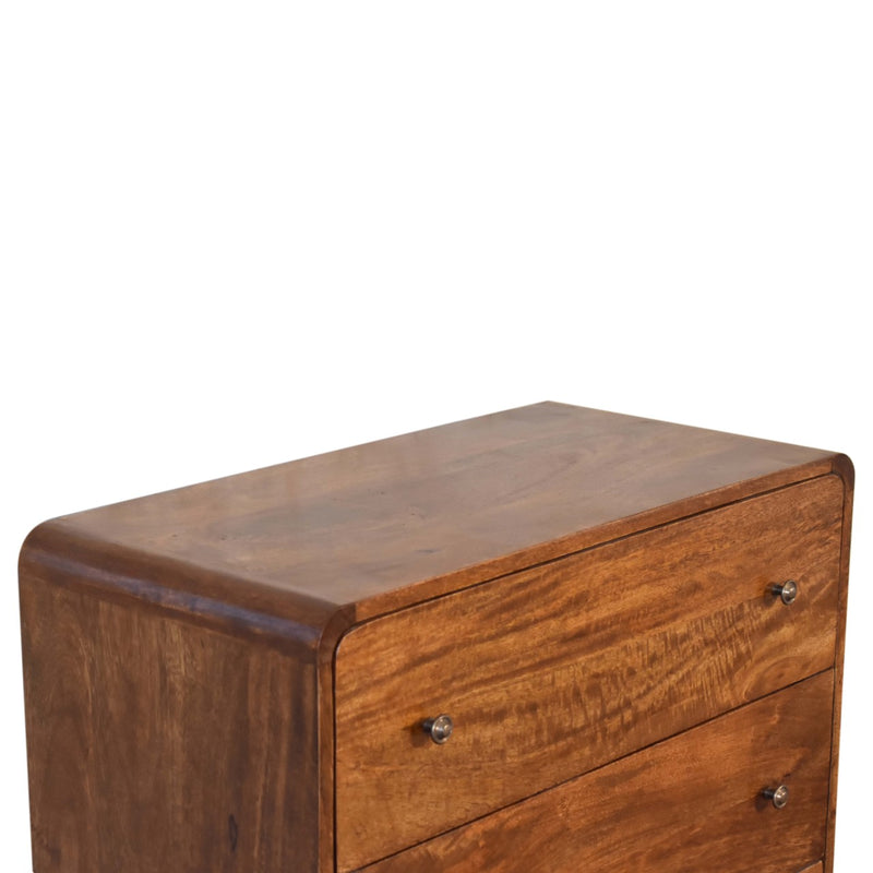 U-Curved Chestnut Chest