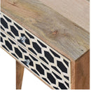 Bone Inlay Scandi nightstand