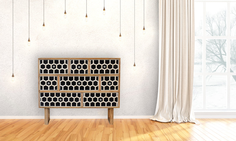 U-Shape Bone Inlay Chest