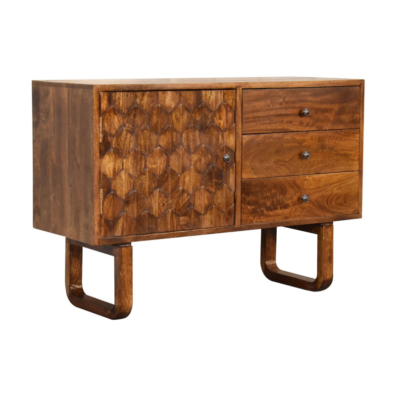 U-Chestnut Pineapple Sideboard