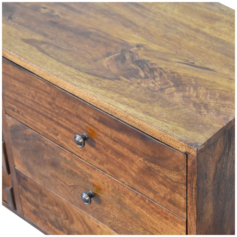 U-Chestnut Pineapple Sideboard