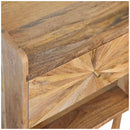 U-Shape Sunrise Open Slot Nightstand