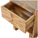 U-Shape Sunrise Open Slot Nightstand