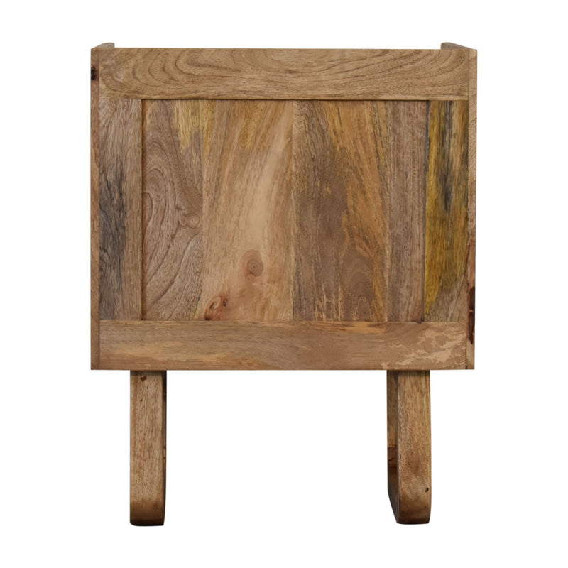 U-Shape Sunrise Open Slot Nightstand