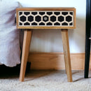 Modern Chestnut Solid Wood nightstand Artisan