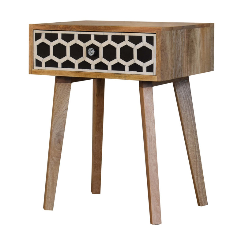 Bone Inlay Tapered nightstand Artisan