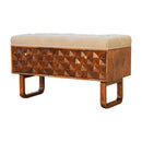U' Chestnut Pineapple Bench