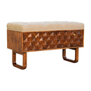 U' Chestnut Pineapple Bench