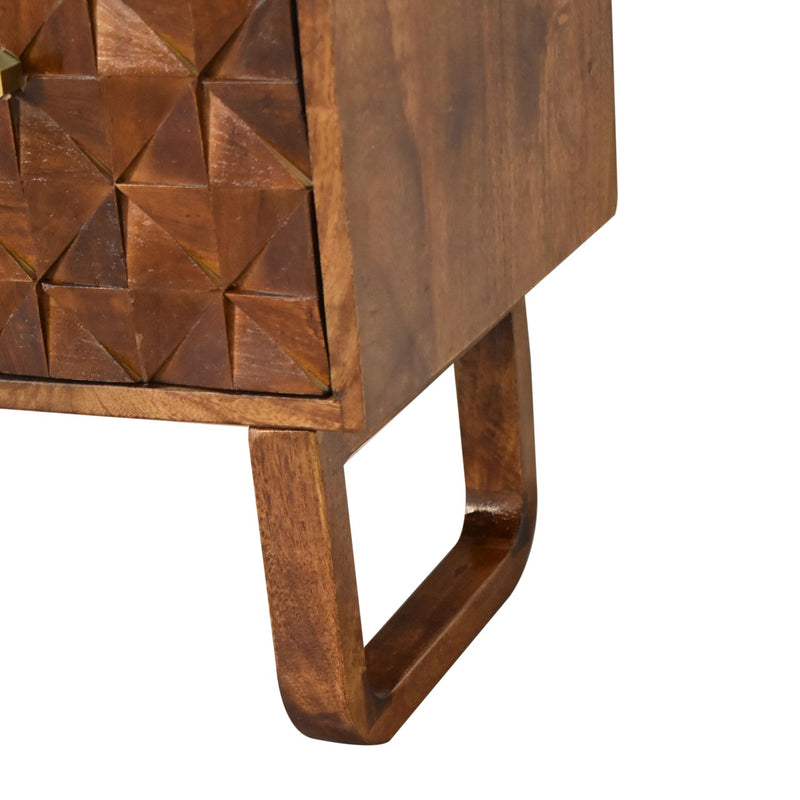 U' Chestnut Pineapple Bench