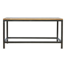 Iron Base Rectangular Coffee Table