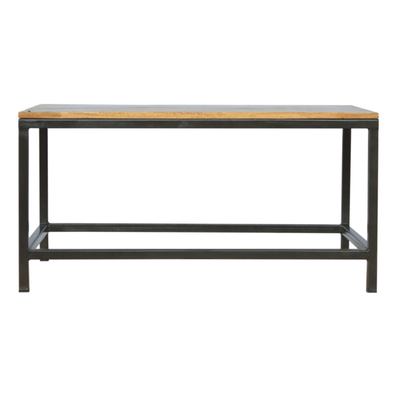 Iron Base Rectangular Coffee Table