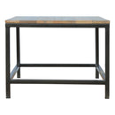 Iron Base Rectangular Coffee Table