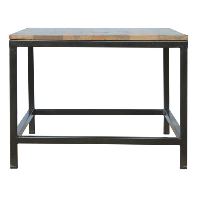 Iron Base Rectangular Coffee Table