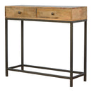 Iron Base Console Table with 2 Drawers