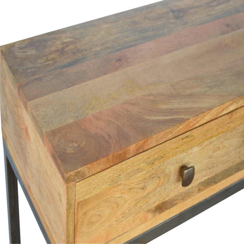 Iron Base Console Table with 2 Drawers