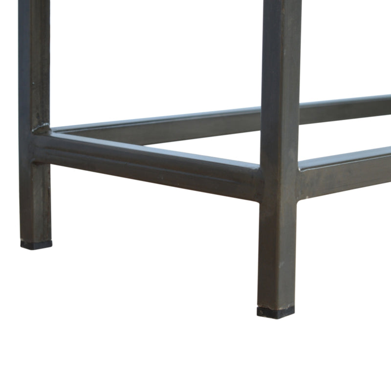 Iron Base Console Table with 2 Drawers