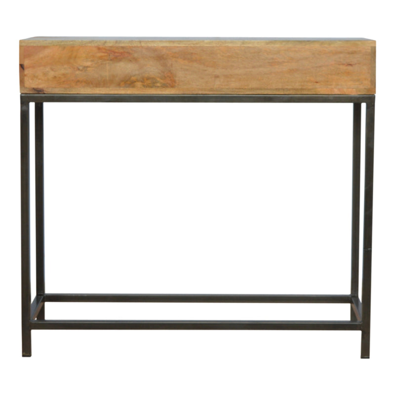 Iron Base Console Table with 2 Drawers