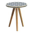 Bone Inlay Tripod Side Table Artisan