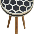 Bone Inlay Tripod Side Table Artisan