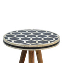Bone Inlay Tripod Side Table Artisan