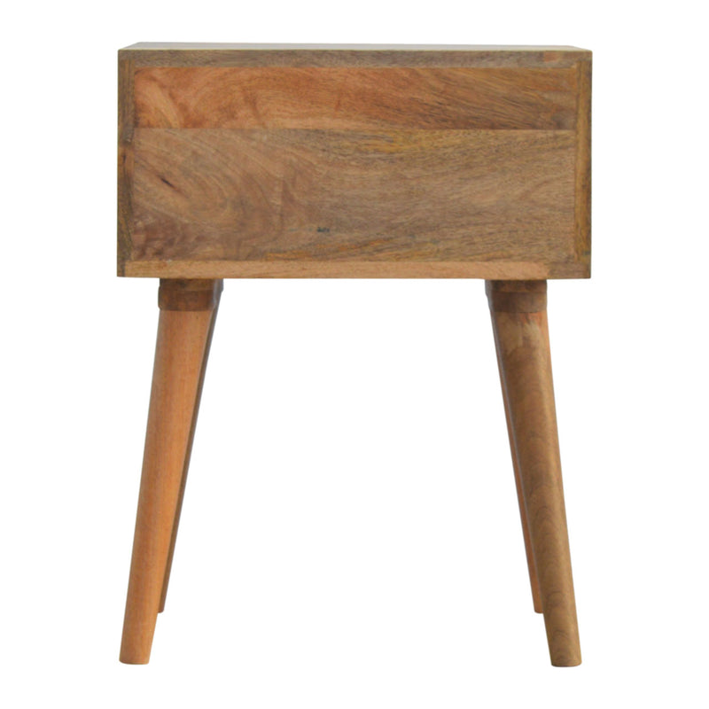 Green Floral Screen Printed Nightstand