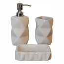 Sindri White Bathroom Set of 3 Artisan