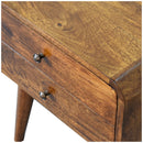 Curved Chestnut nightstand Artisan