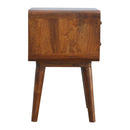 Curved Chestnut nightstand Artisan