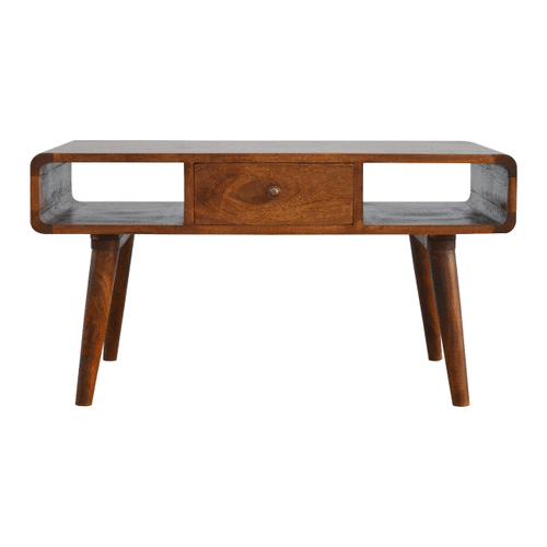 Curved Chestnut Coffee Table Artisan