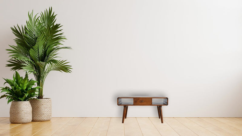 Curved Chestnut Coffee Table Artisan