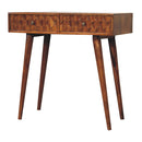 Chestnut Pineapple Console Table