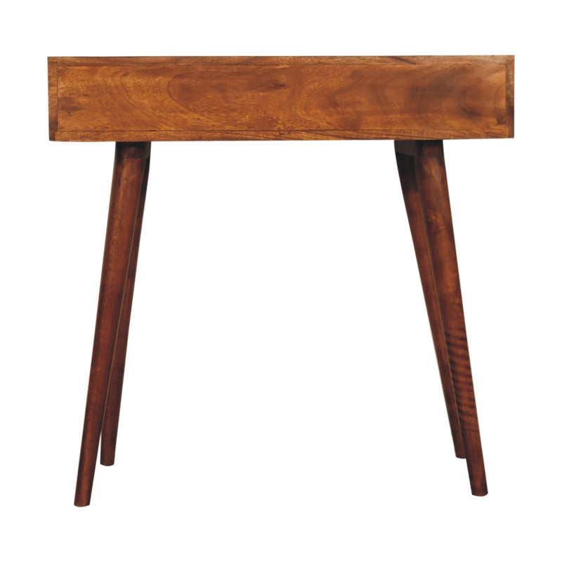 Chestnut Pineapple Console Table