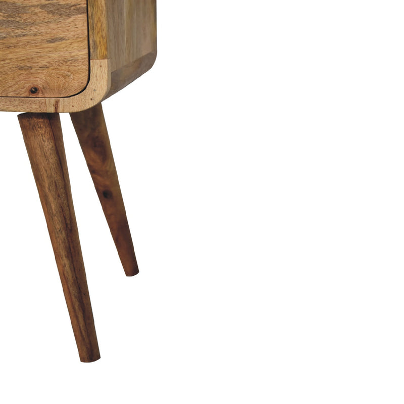 Mini Oak-ish Curved nightstand Artisan