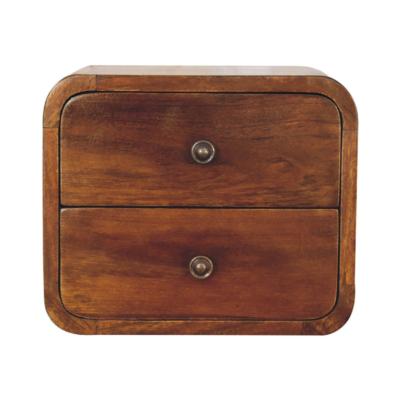 Floating Mini Chestnut nightstand Artisan