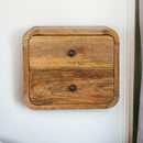 Mini Curve Oak-ish Floating nightstand Artisan