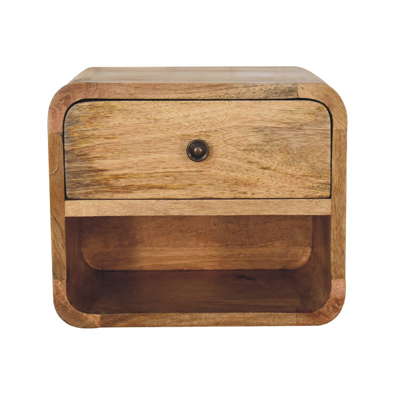Mini Oak-ish Floating Open nightstand Artisan
