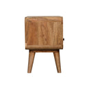 Mini Curved Oak-ish Media Unit Artisan