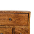 4 Drawer Multi Chestnut nightstand Artisan