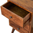 4 Drawer Multi Chestnut nightstand Artisan