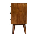 4 Drawer Multi Chestnut nightstand Artisan