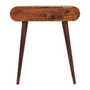 Mini Round Chestnut Fold Vanity Table Artisan