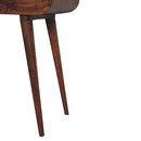 Mini Round Chestnut Fold Vanity Table Artisan