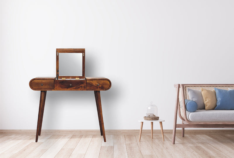 Chestnut Mirror Dressing Table Artisan