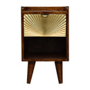 Mini Manila Gold 1 Drawer nightstand Artisan