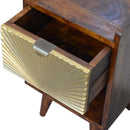 Mini Manila Gold 1 Drawer nightstand Artisan