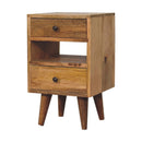 Mini Classic Multi Oak-ish nightstand Artisan