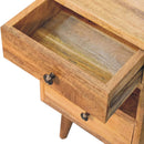 Mini Classic Multi Oak-ish nightstand Artisan