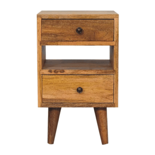 Mini Classic Multi Oak-ish nightstand Artisan