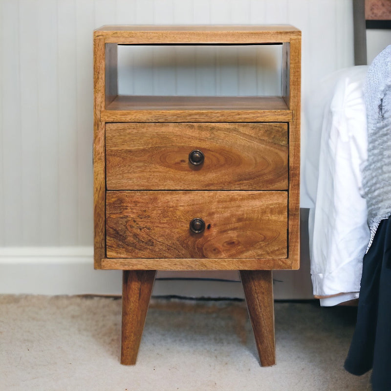 Mini Oak-ish Classic Open nightstand Artisan