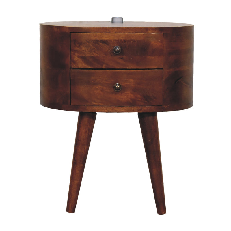 Chestnut Nightstand with Reading Light